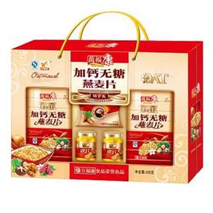 万福康加钙无糖燕麦片两瓶