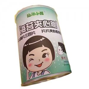 仙渔小苔罐装醇香芝麻味海苔夹心跪片