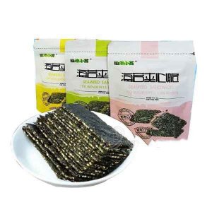 仙渔小苔海苔夹心脆袋装休闲零食招商