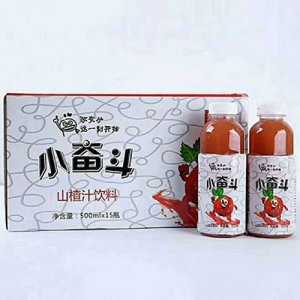 沁领小奋斗山楂汁饮料500mlx15瓶