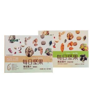 仙渔小苔每日坚果海苔脆片混合口味盒装