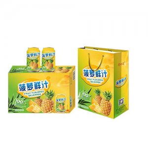 茶中花100%菠萝鲜汁风味饮