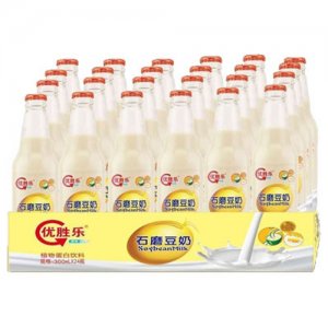 优胜乐石磨豆奶330mlX24