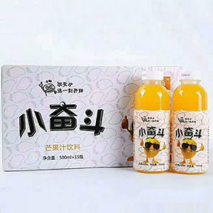 沁领小奋斗芒果汁饮料500mlx15瓶