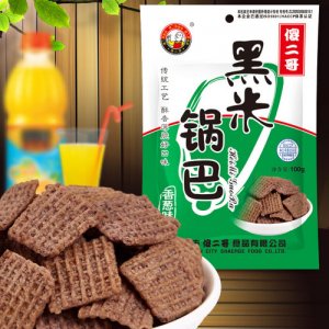 傻二哥黑米锅巴香葱味-100g