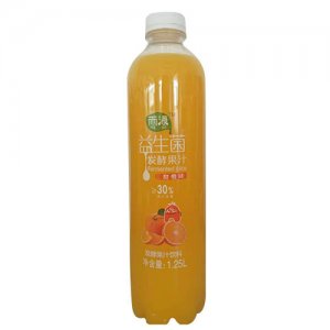 雨渌益生菌发酵果汁饮料甜橙味1.25L
