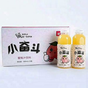 沁领小奋斗蜜桃汁饮料500mlx15瓶