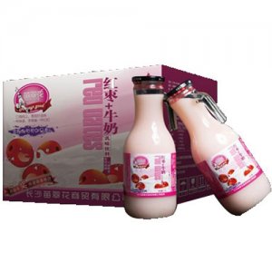 苗翠花红枣牛奶乳味饮料1.5Lx6瓶