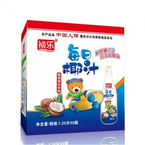 祯乐每日椰汁饮料1.25Lx6瓶