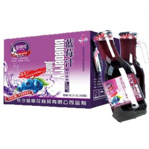 苗翠花蓝莓果汁饮料1.5Lx6瓶