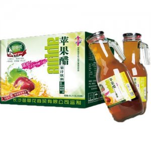 苗翠花苹果醋果汁饮料1.5Lx6瓶