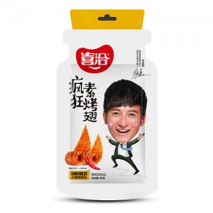 喜洽疯狂素烤翅香辣味69g