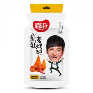 喜洽疯狂素烤翅香辣味106g