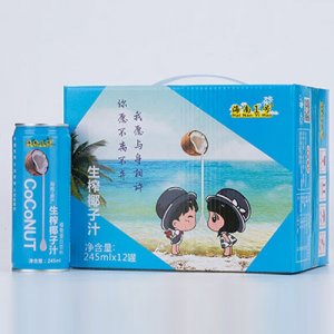 海南1号生榨椰子汁245mlx12罐