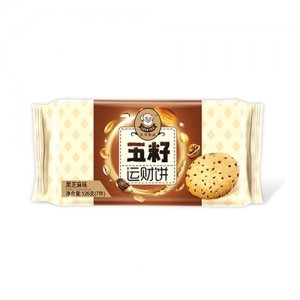 乐爷五籽运财饼黑芝麻味126g