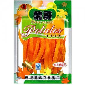 薯哥红心薯干条130克