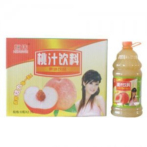 恒伟桃汁饮料2.5LX6