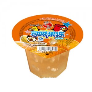 蜡笔小新218g愤怒的小鸟可吸果冻（香桔味）