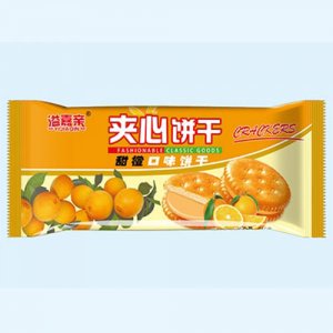 溢嘉亲夹心饼干甜橙口味饼干