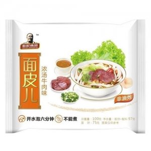 杜记食品浓汤牛肉味面皮儿
