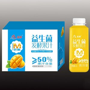 名妙益生菌发酵果汁芒果1.2Lx8瓶