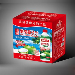 椰老头1.25kg果肉椰子汁纸箱