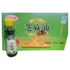 顿顿鲜纯芝麻香油160mlx24瓶箱