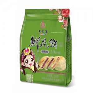 东巴客鲜花饼抹茶味250g