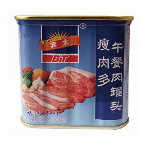 宾太牌瘦肉多午餐肉罐头340g