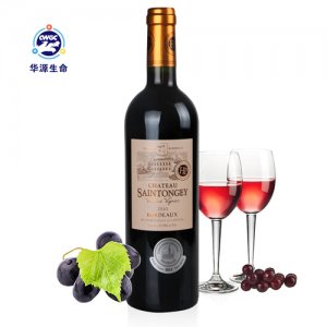 华源生命法国原装进口AOC干红葡萄酒750ml