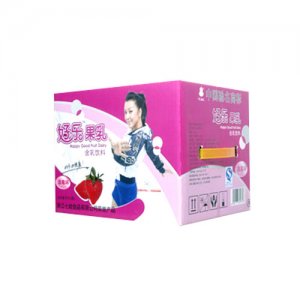 看得见好乐果乳草莓味箱装