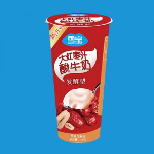 雪宝大红枣汁酸牛奶