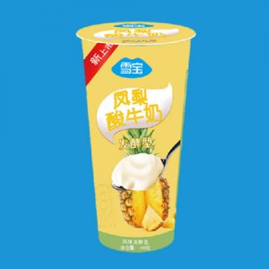 雪宝凤梨味酸牛奶