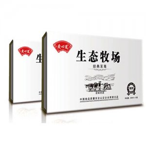 生态牧场奶味饮品白色木盒250mlx12