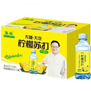 熟趣无糖柠檬苏打果味饮料380mlx24瓶