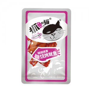 抓鱼的猫烧烤鱿鱼