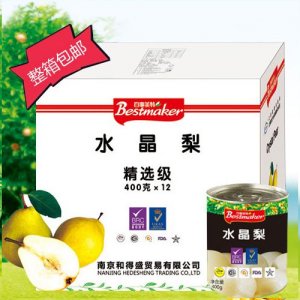 百事美特水晶梨罐头400g