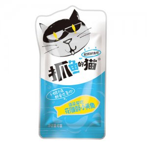 抓鱼的猫花雕醉小黄鱼
