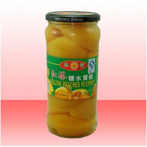 红塔牌糖水黄桃罐头