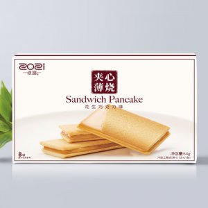 卓滋夹心薄烧（花生巧克力味）