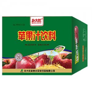 北大荒苹果汁600mlx12盒