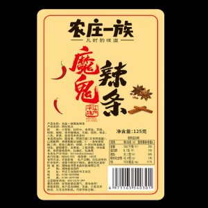 农庄一族魔鬼辣条面筋32g-125g