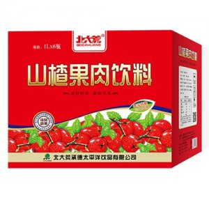 北大荒山楂果汁1Lx6瓶