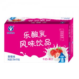 杨森乳业乐酸乳草莓箱