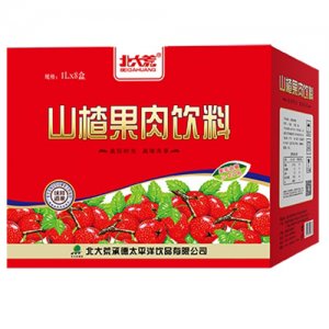 北大荒山楂果汁1Lx8盒