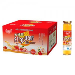 粒汁健粒汁健木糖醇红苹果醋268mlx10瓶
