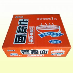 康福龙老板面红烧牛肉味箱装