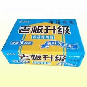 康福龙老板升级香菇炖鸡面箱装