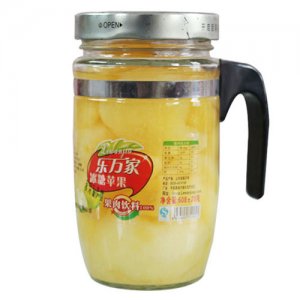 乐万家冰糖苹果罐头608g