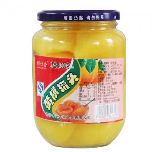 乐万家黄桃罐头500g